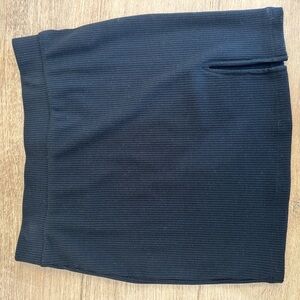 Forever 21 Black Ribbed Mini Skirt